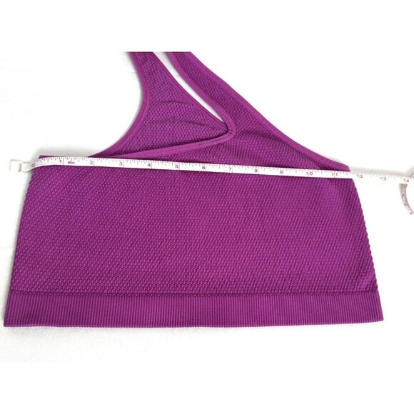 Urban Outfitters OFU Fuschia One Strap Crop Tank M/L Asymmetrical festival Y2K - Picture 5 of 6